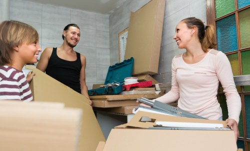 Man and van vehicle loading furniture for a move in Hounslow