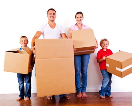 Removal van for a local move in Hounslow streets
