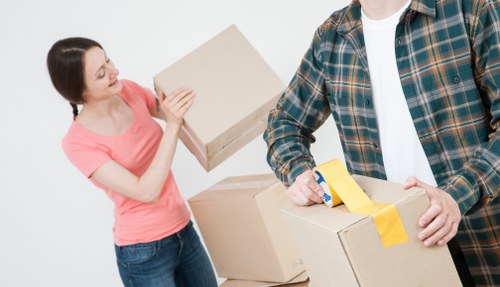 Careful handling of student belongings during a Hounslow relocation