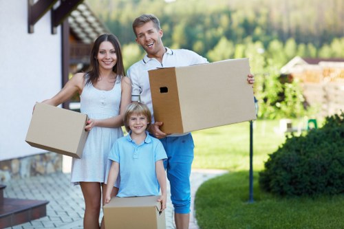 Moving boxes and protective wrap used for packing services in Hounslow