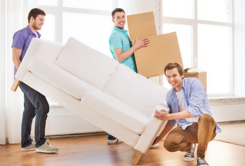 Local removals service handling stairs and access in a Hounslow flat