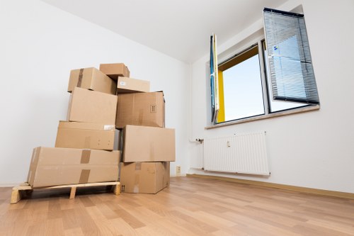 Checklist and moving supplies used for a Hounslow commercial relocation