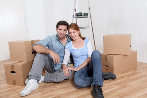 Commercial man with a van transport for businesses in Hounslow