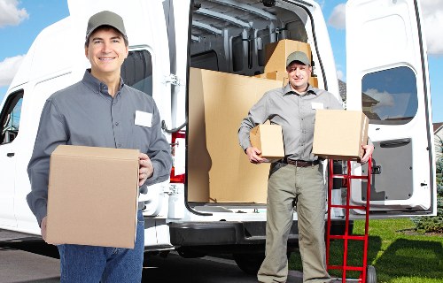 Local office relocation team managing loading and unloading in Hounslow